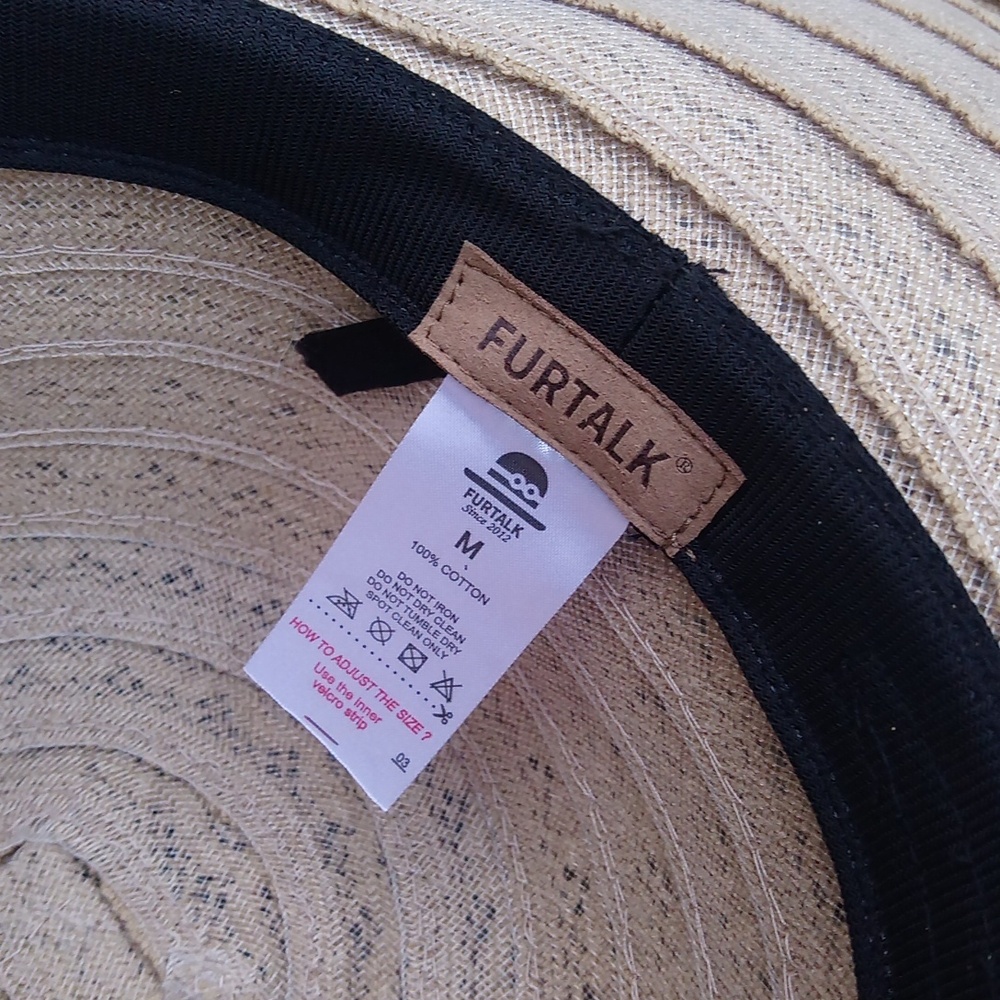 Chic Adjustable Bendable Straw Sun Beach Pool Hat… - image 4